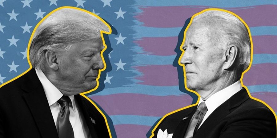 استقبال بایدن از رقابت مجدد با ترامپ