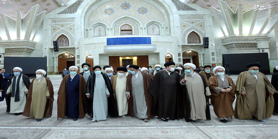 مراسم تجدید میثاق اعضای مجلس خبرگان رهبری با امام راحل + عکس