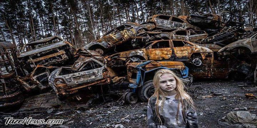 پیام زلنسکی با انتشار عکس هایی تلخ از اوکراین+ تصاویر