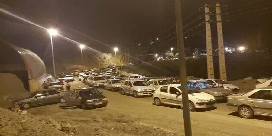 هشدار نسبت به خطر سقوط بهمن در جاده چالوس
